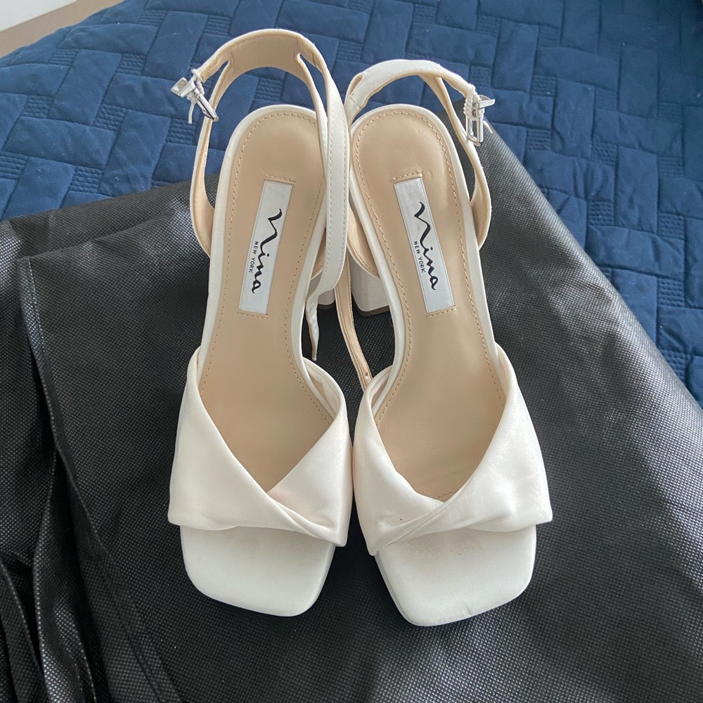 Nina Ivory Platform Heels - Picture 3 of 5